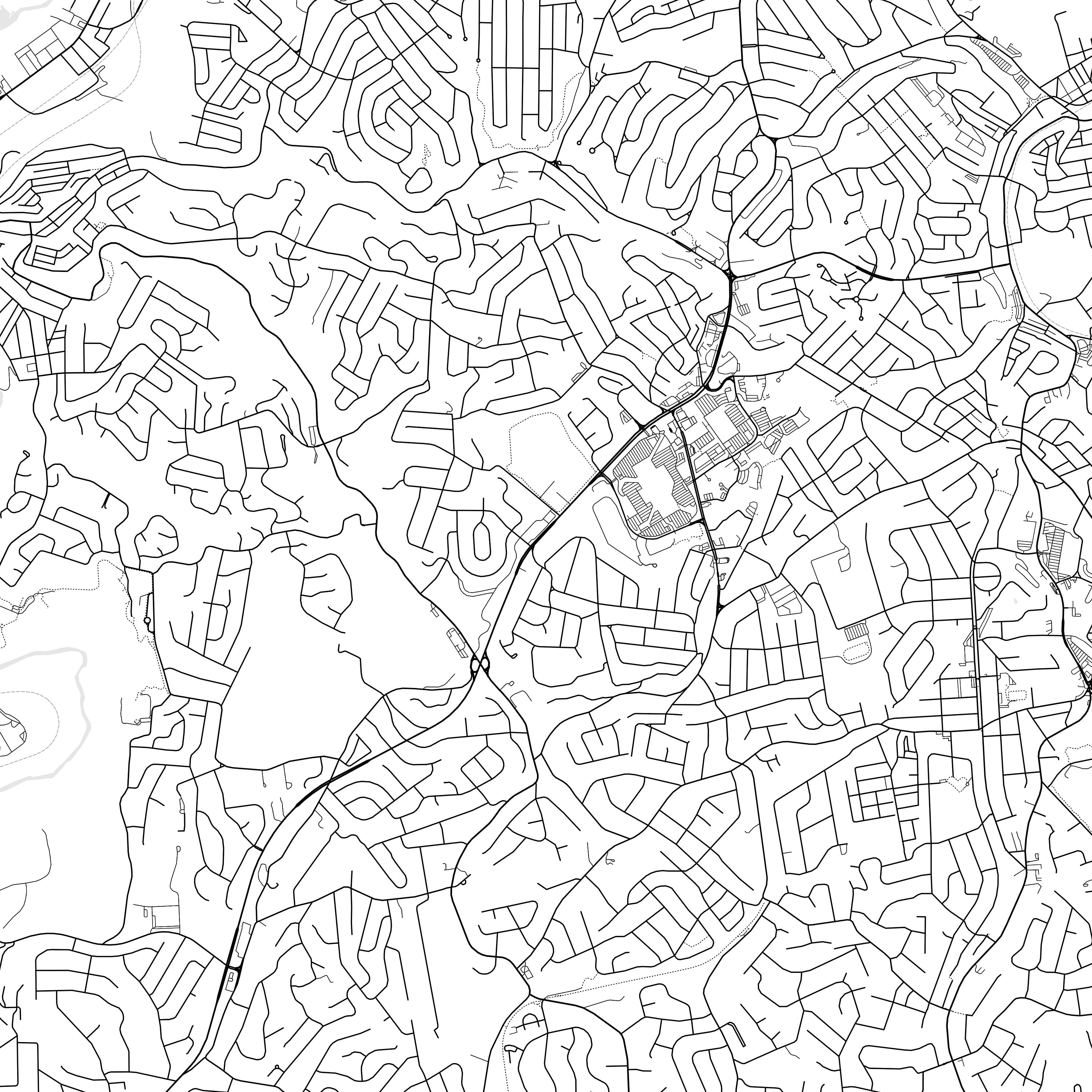 Bethel Park Map Poster Wall Art