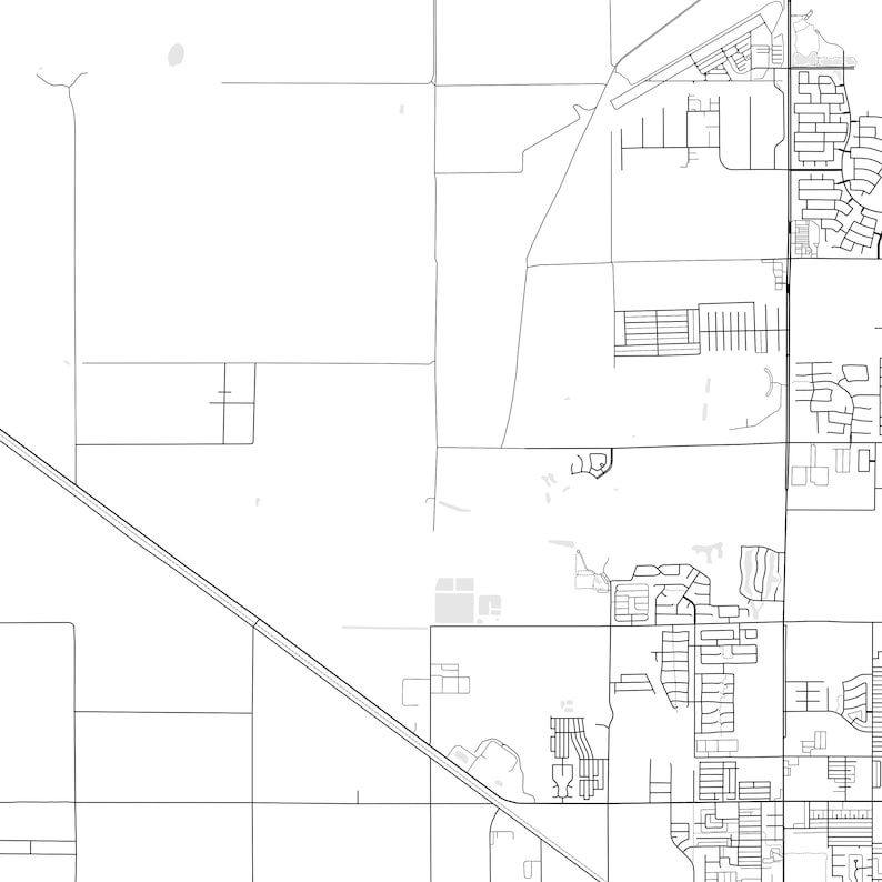 Casa Grande Map Print