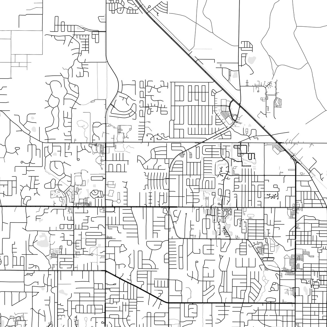 Gainesville Map Print, Gainesville Map Poster Wall Art, Fl City Map ...