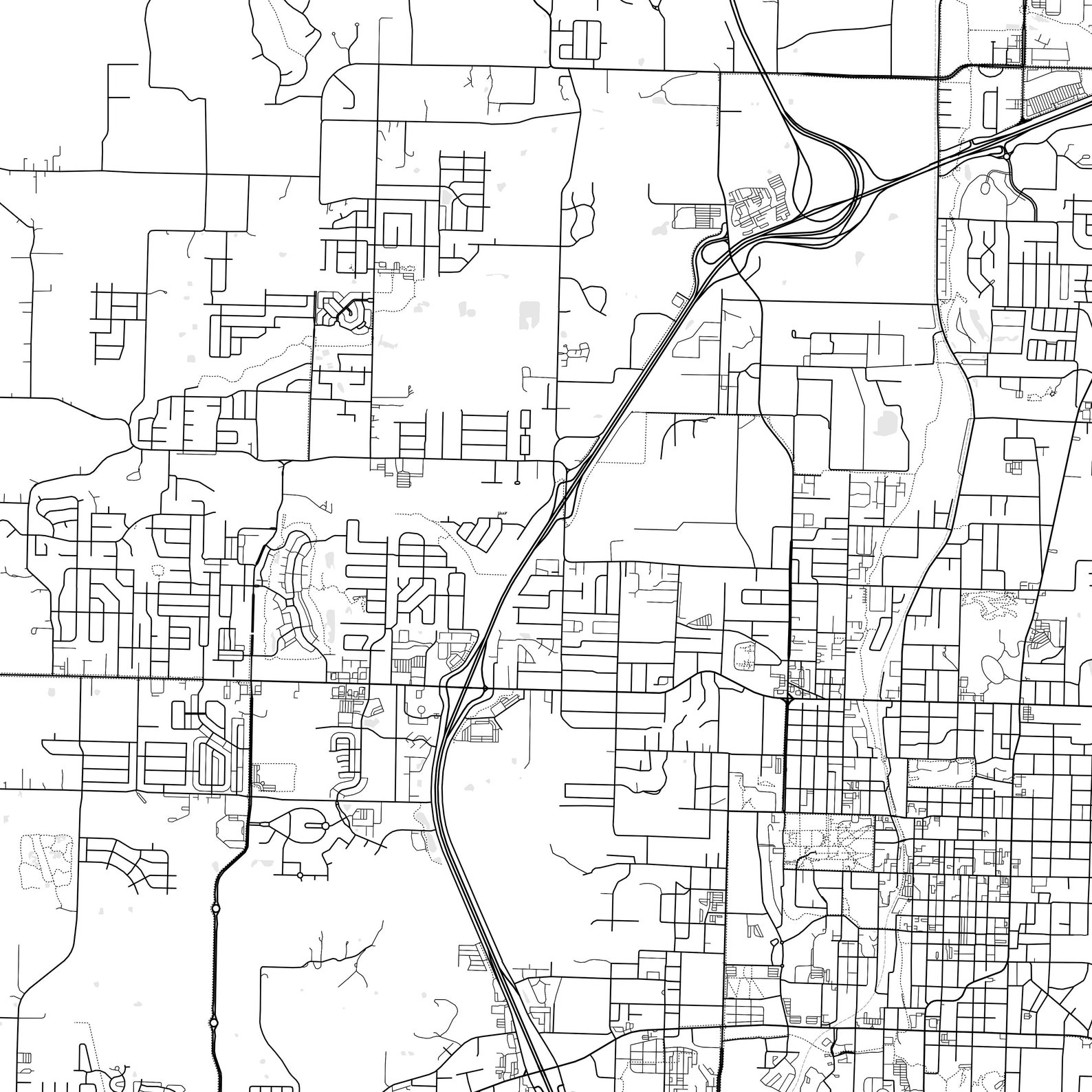 Fayetteville Map Print, Fayetteville Map Poster Wall Art, Ar City Map ...