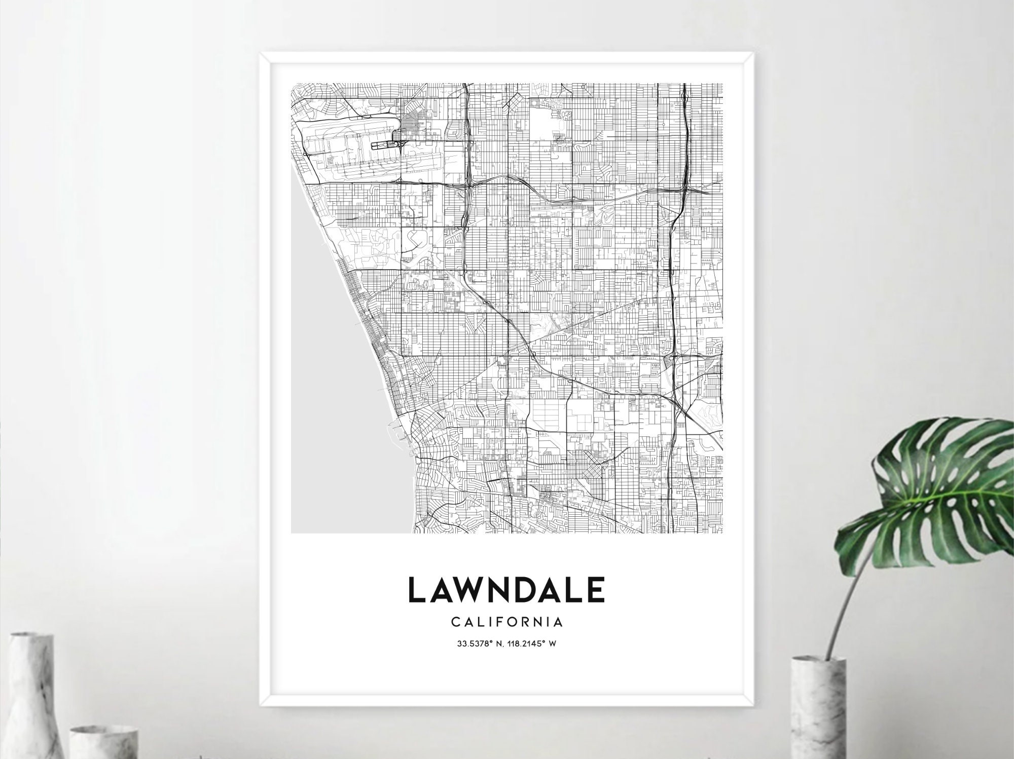 Lawndale Map Print Lawndale Map - Il Fullxfull.1961968141 9ae4