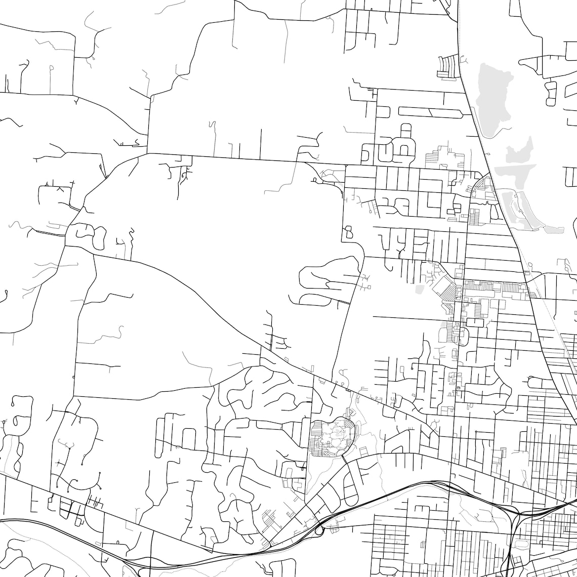Newark Map Print, Newark Map Poster Wall Art, Oh City Map, Ohio Print ...