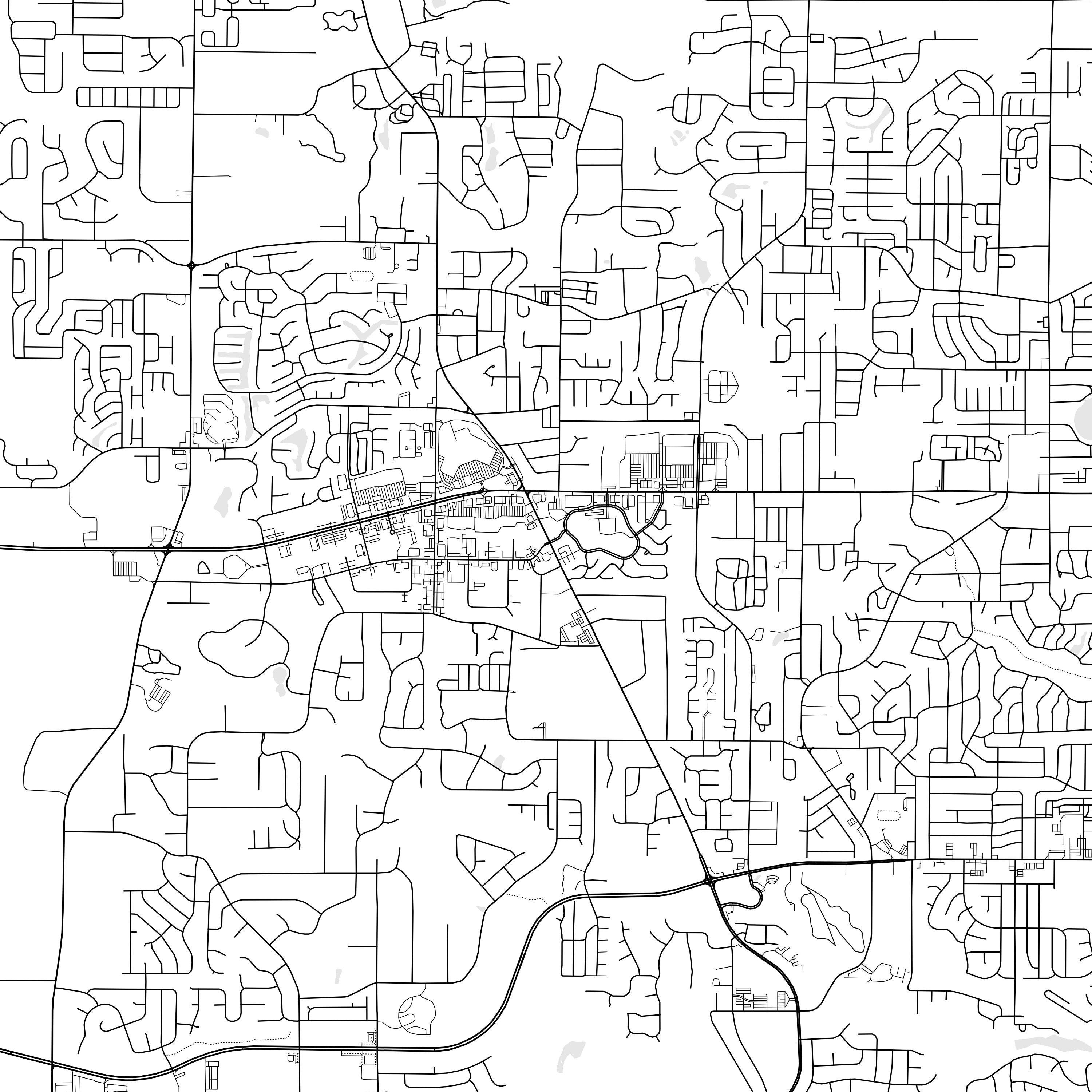 Warner Robins Map Print Warner Robins Map Poster Wall Art Ga Etsy UK