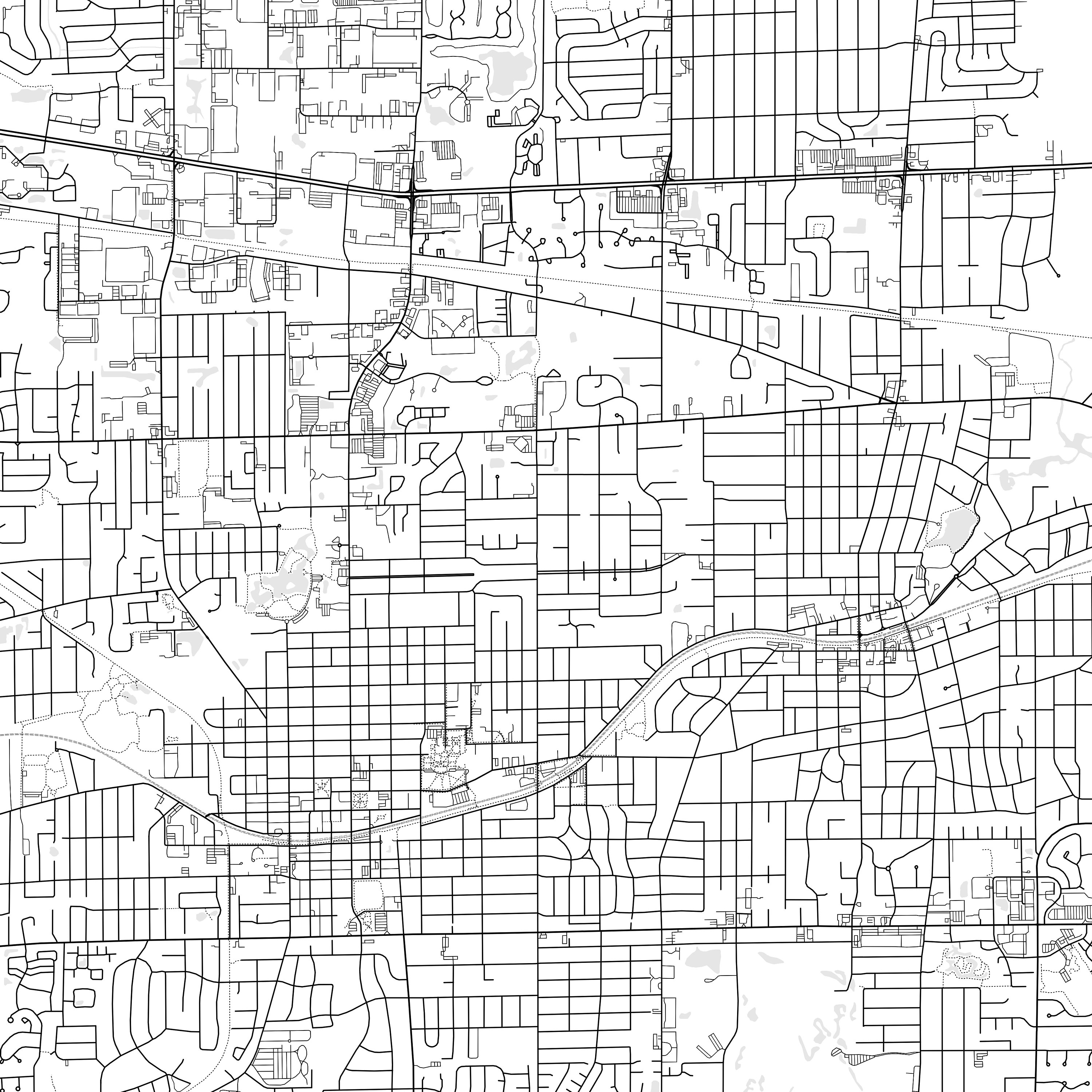 Glen Ellyn Map Print, Glen Ellyn Map Poster Wall Art, Il City Map