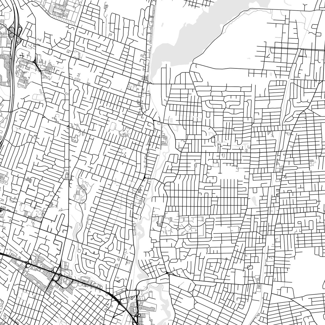 Bergenfield Map Print Bergenfield Map Poster Wall Art Nj Etsy