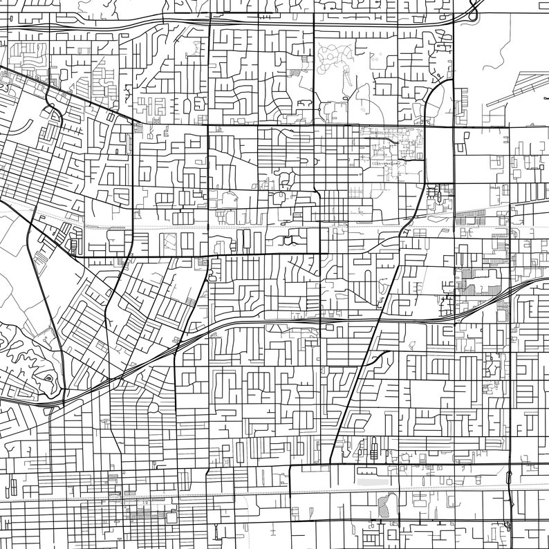 Montclair Map Print, Montclair Map Poster Wall Art, Ca City Map