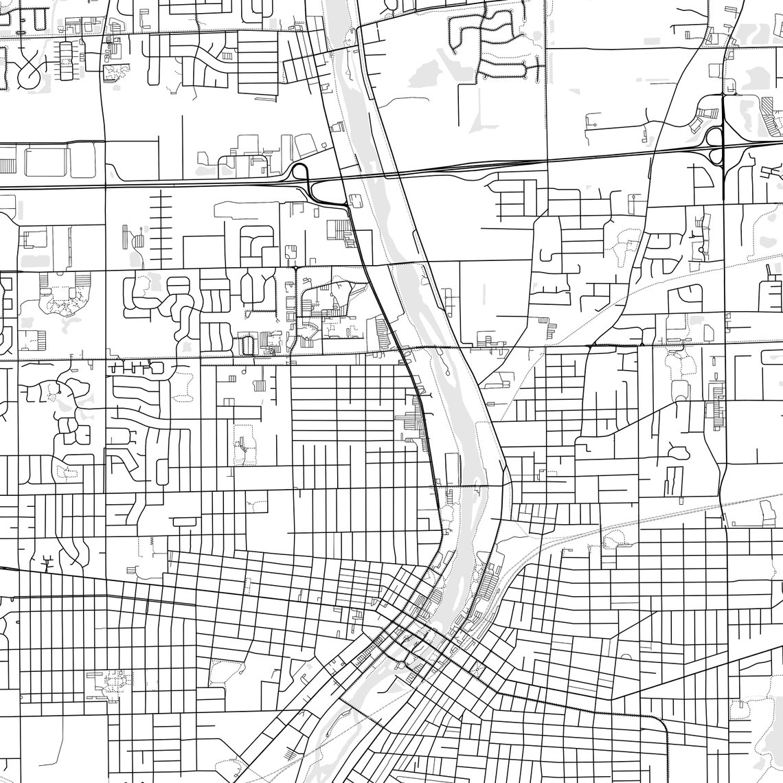 Aurora Map Print Aurora Map Poster Wall Art Il City Map Etsy