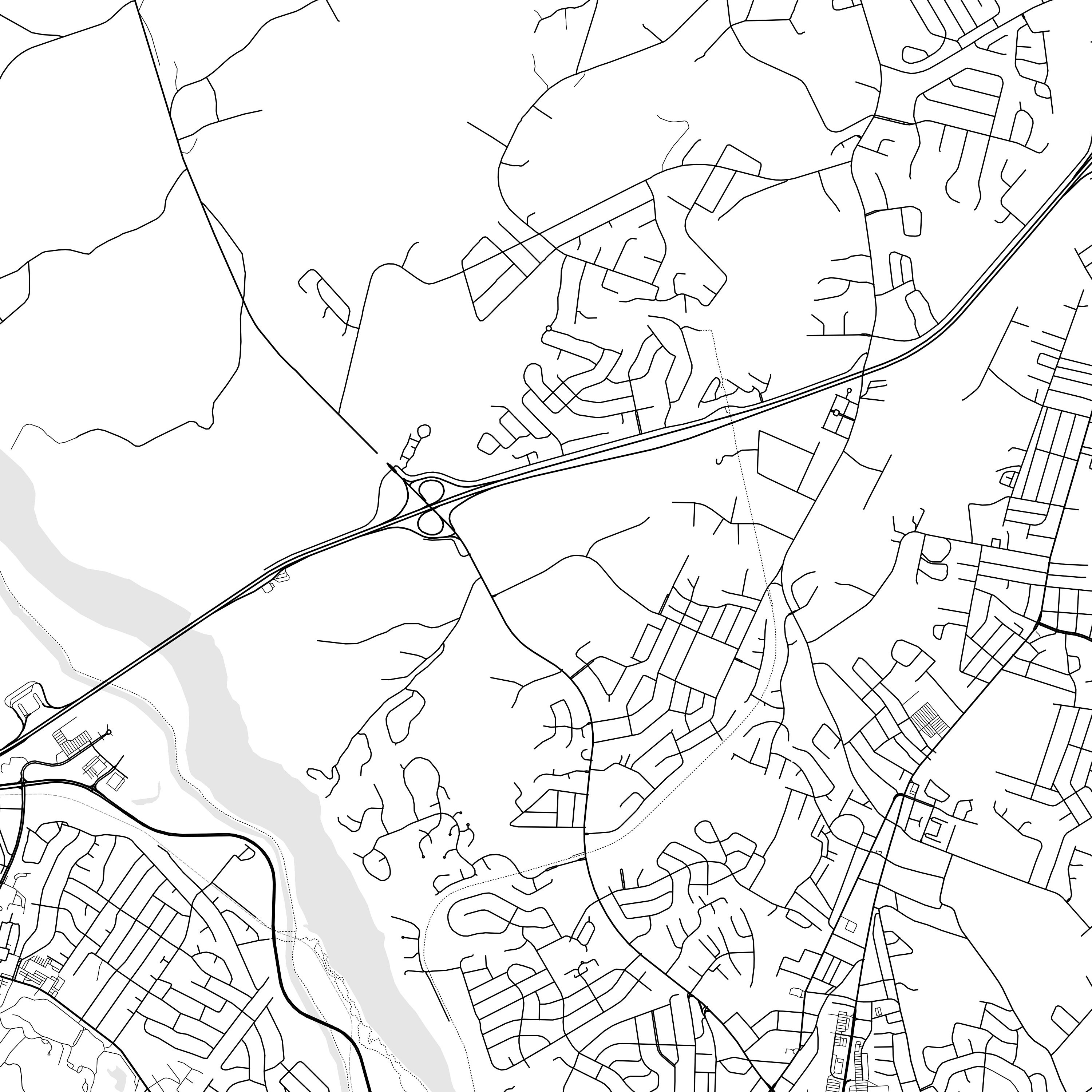 North Augusta Map Print, North Augusta Map Poster Wall Art, Sc City Map