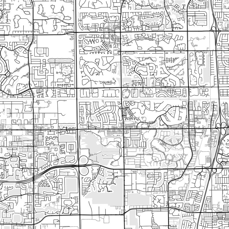 Deerfield Beach Map Print Deerfield Beach Map Poster Wall Etsy