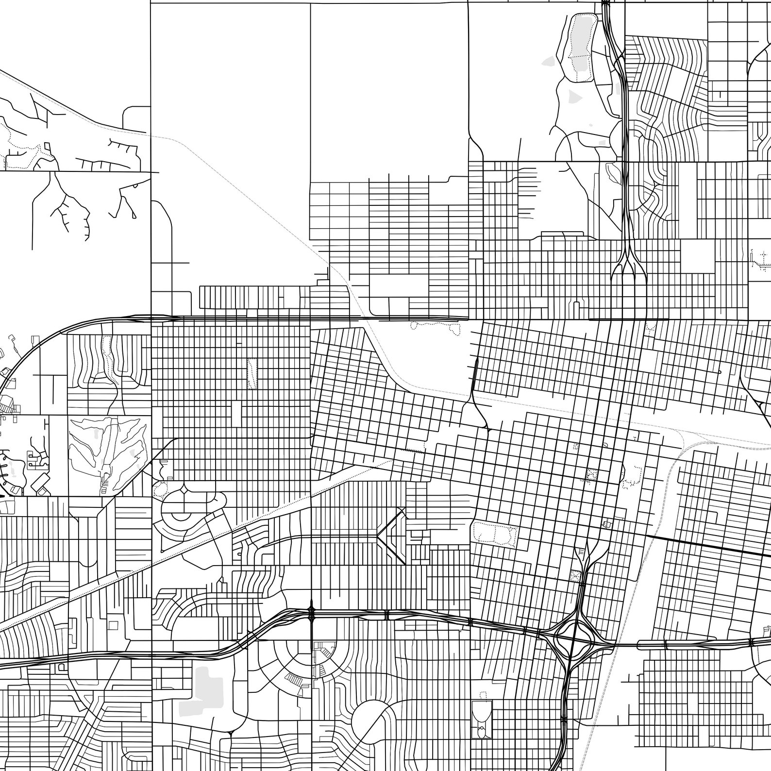 Amarillo Map Print, Amarillo Map Poster Wall Art, Tx City Map, Texas ...