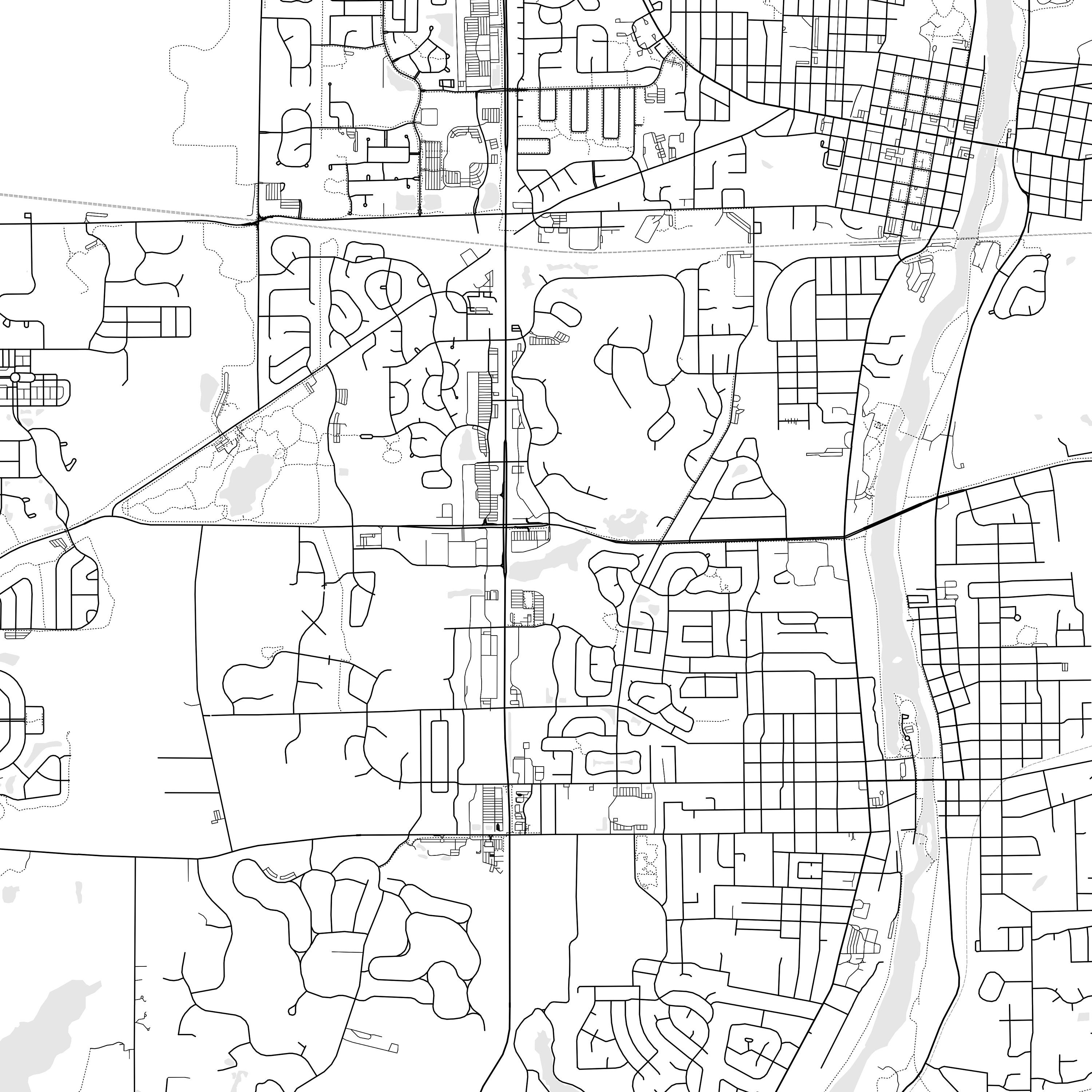 Batavia Map Print, Batavia Map Poster Wall Art, Il City Map, Illinois ...