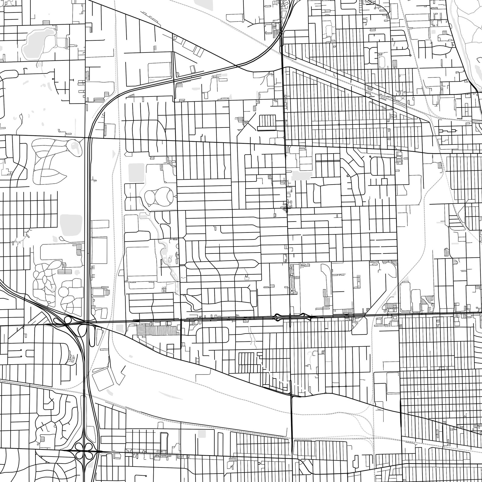 Melrose Park Map Print Melrose Park Map Poster Wall Art Il Etsy