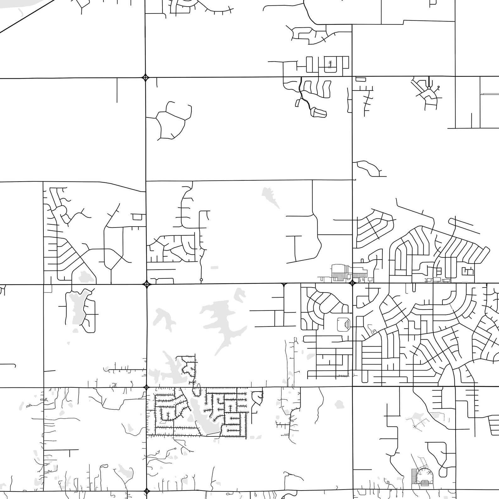 Horn Lake Map Print Horn Lake Map Poster Wall Art Ms City Etsy