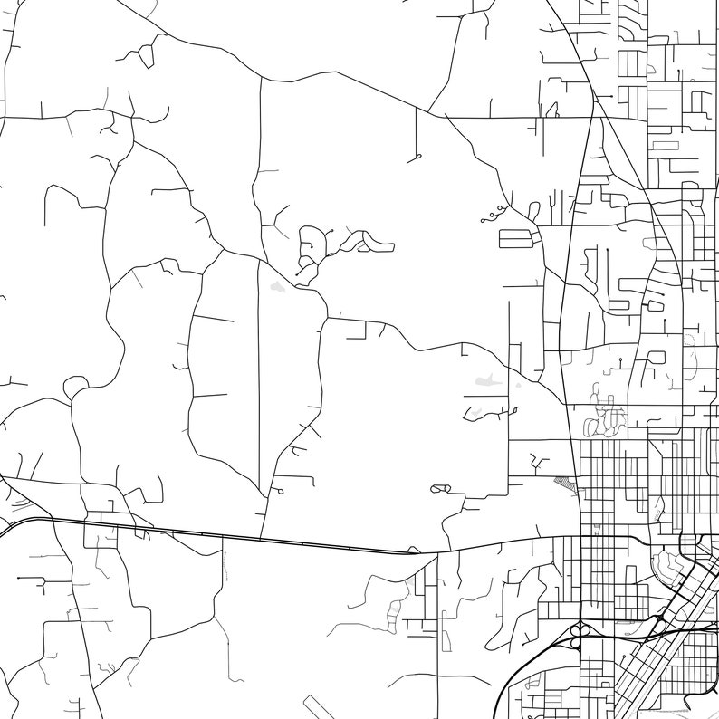Laurel Map Print Laurel Map Poster Wall Art Ms City Map - Etsy