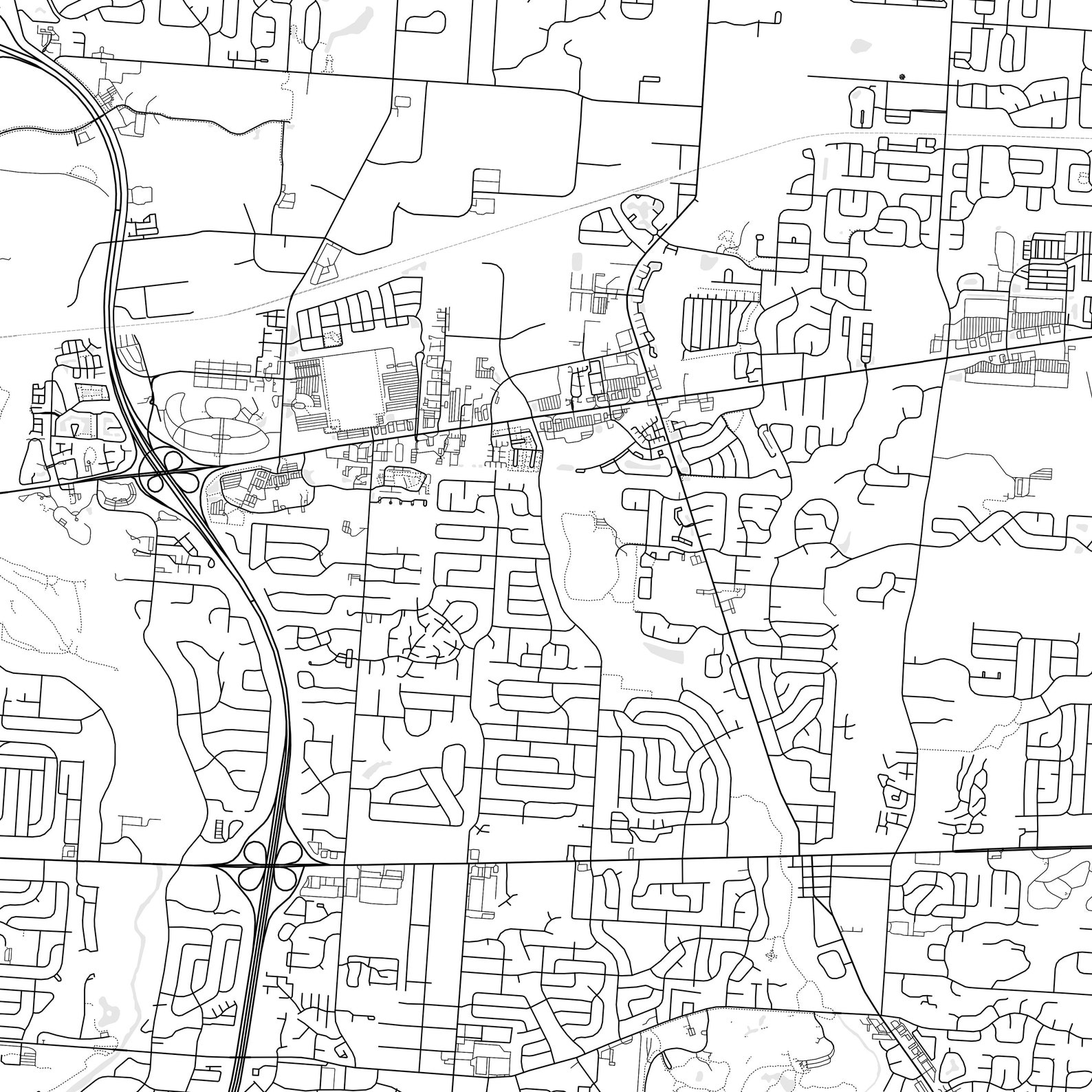 Reynoldsburg Map Print Reynoldsburg Map Poster Wall Art Oh Etsy