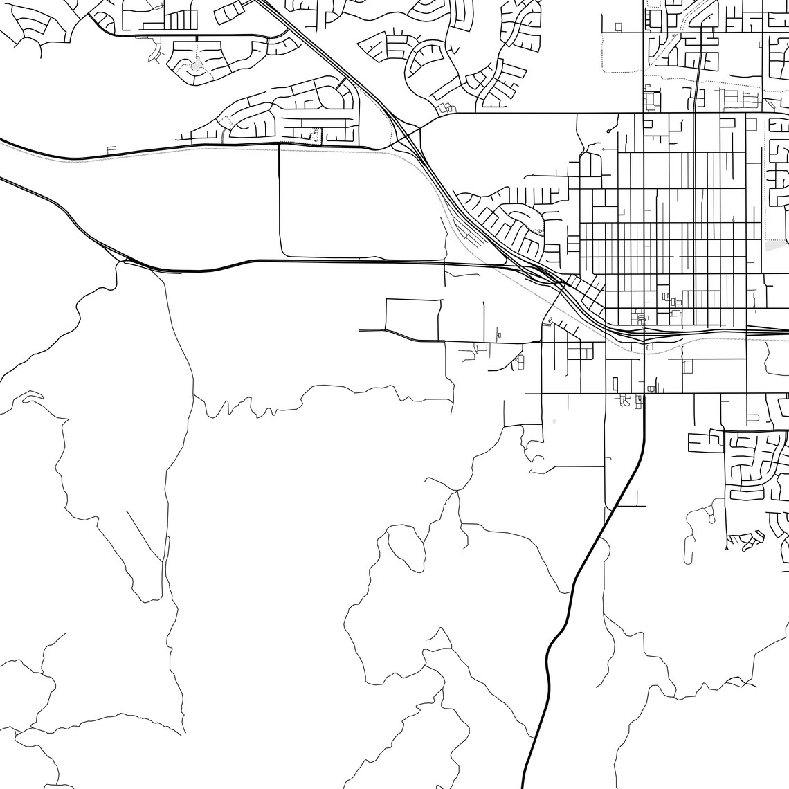 Beaumont Map Print Beaumont Map Poster Wall Art Ca City Map - Etsy