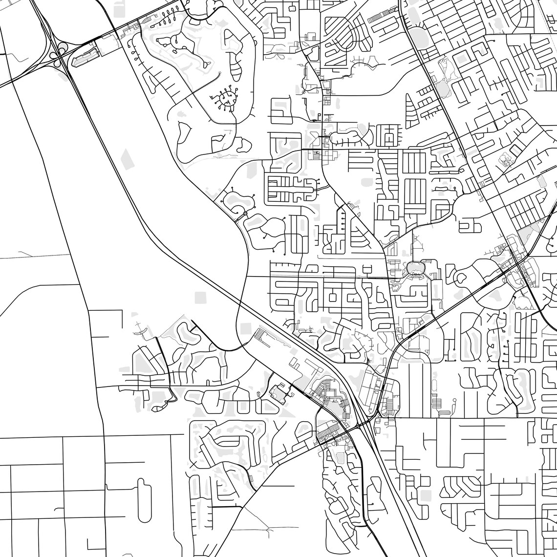 Port Orange Map Print Port Orange Map Poster Wall Art Fl Etsy