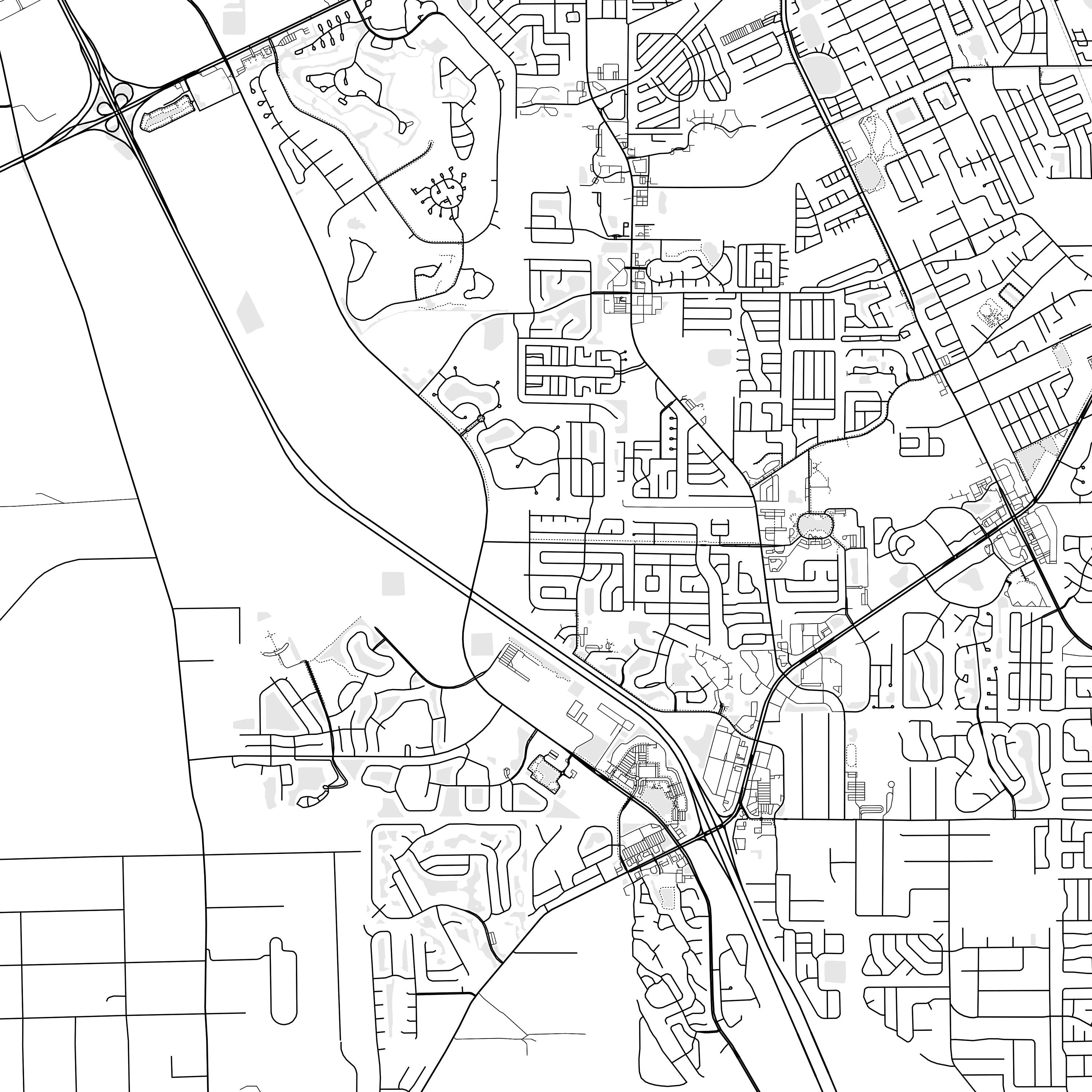 Port Orange Map Print Port Orange Map Poster Wall Art Fl - Etsy
