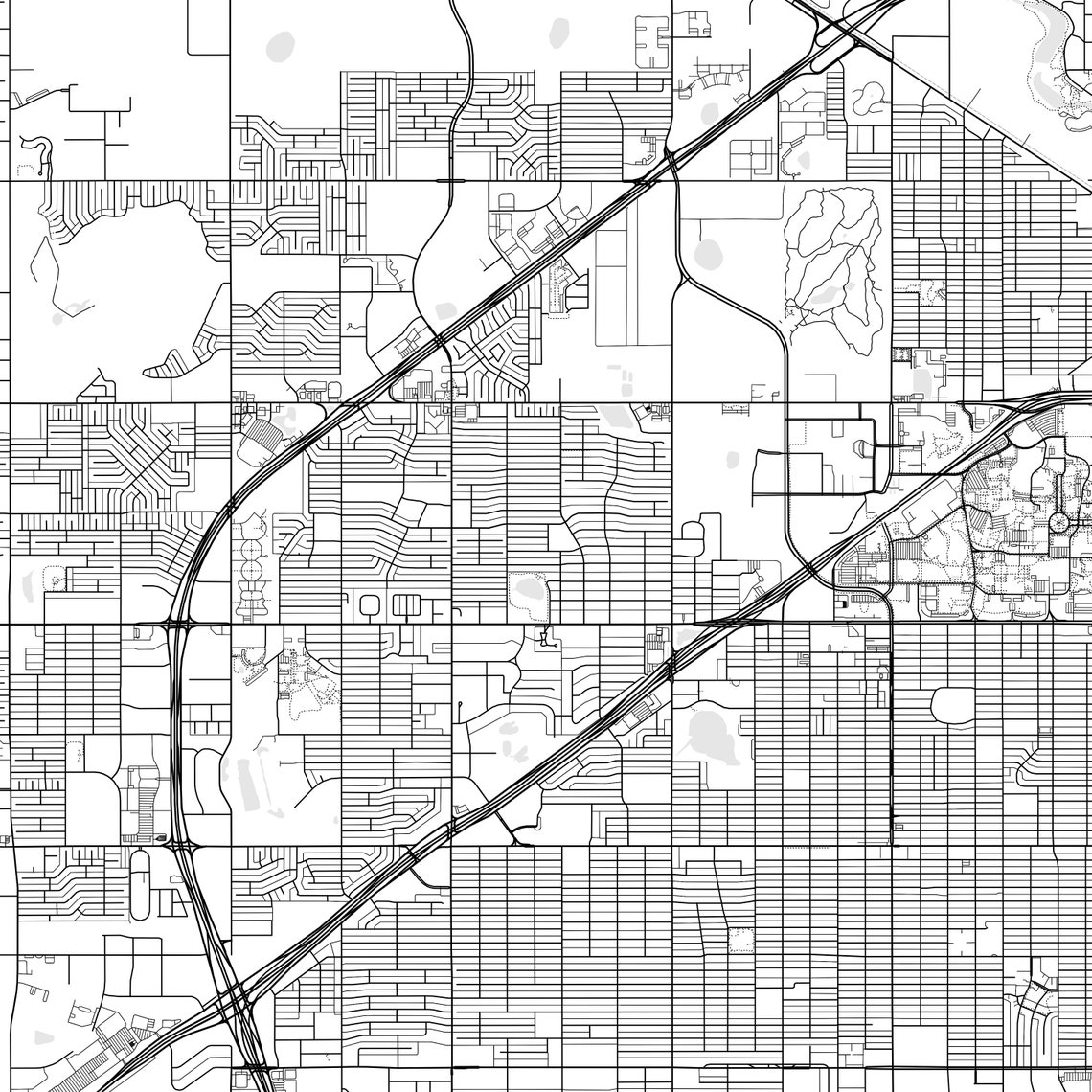 Lubbock Map Print Lubbock Map Poster Wall Art Tx City Map - Etsy