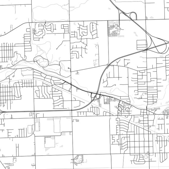 Map Of New Lenox Il New Lenox Map Print New Lenox Map Poster Wall Art Il City - Etsy