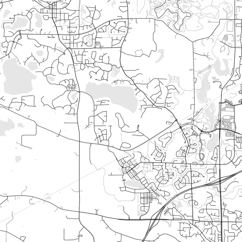 Chaska Map Print Chaska Map Poster Wall Art Mn City Map Etsy