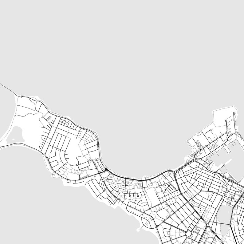 Reykjavík Map Print, Reykjavík Map Poster Wall Art, Reykjavík City Map ...