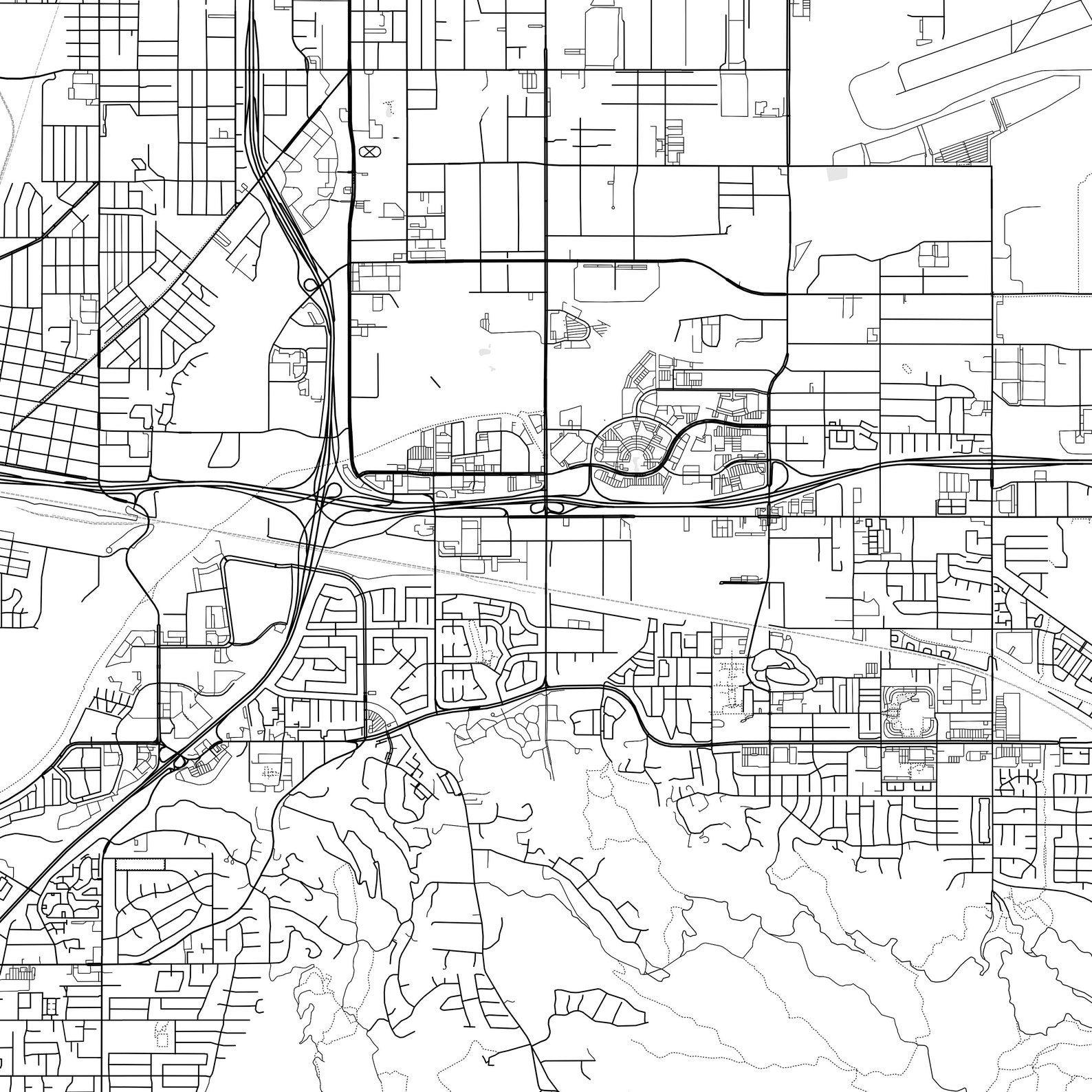 Loma Linda Map Print Loma Linda Map Poster Wall Art Ca City Etsy