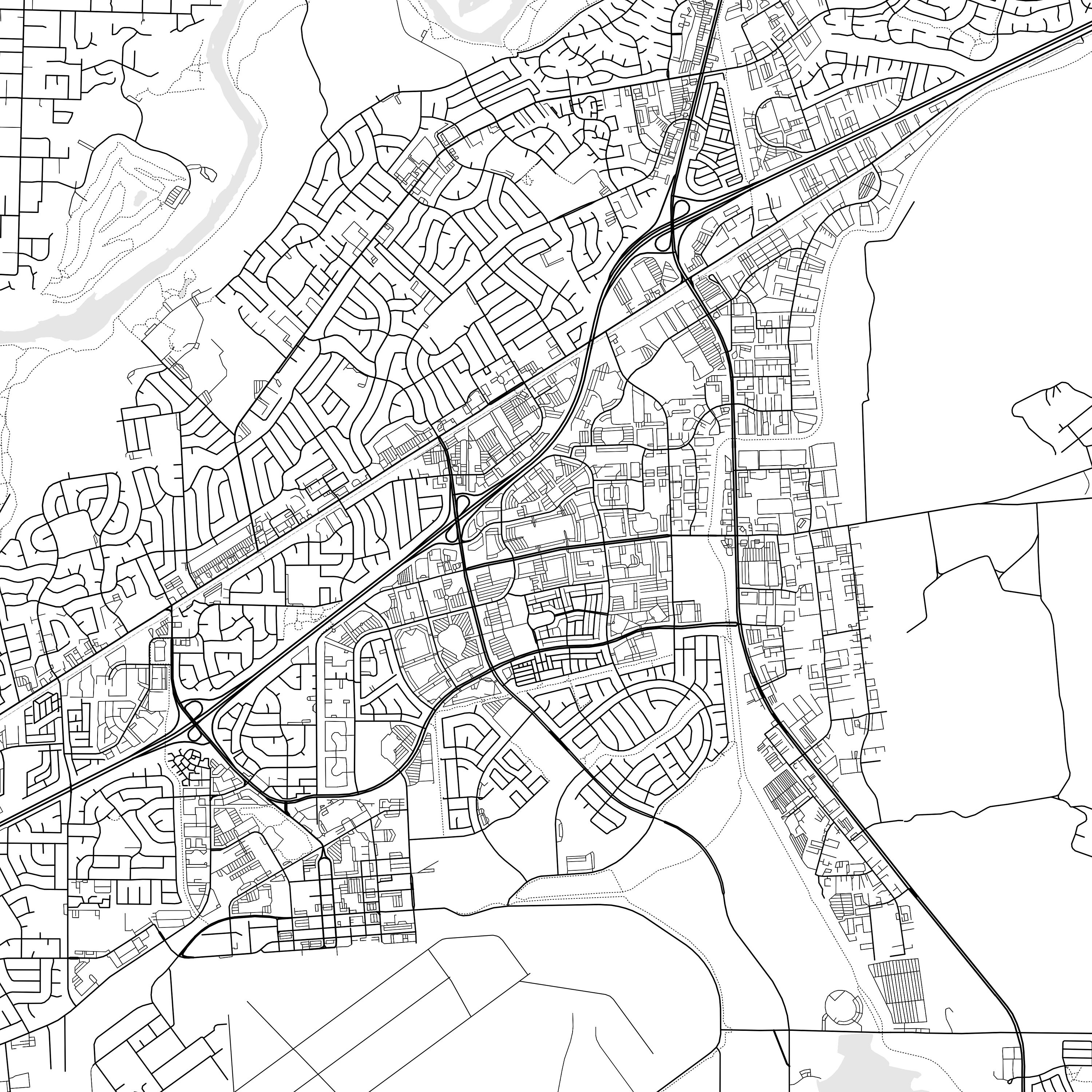 Rancho Cordova Map Print, Rancho Cordova Map Poster Wall Art, Ca City Map, California Print