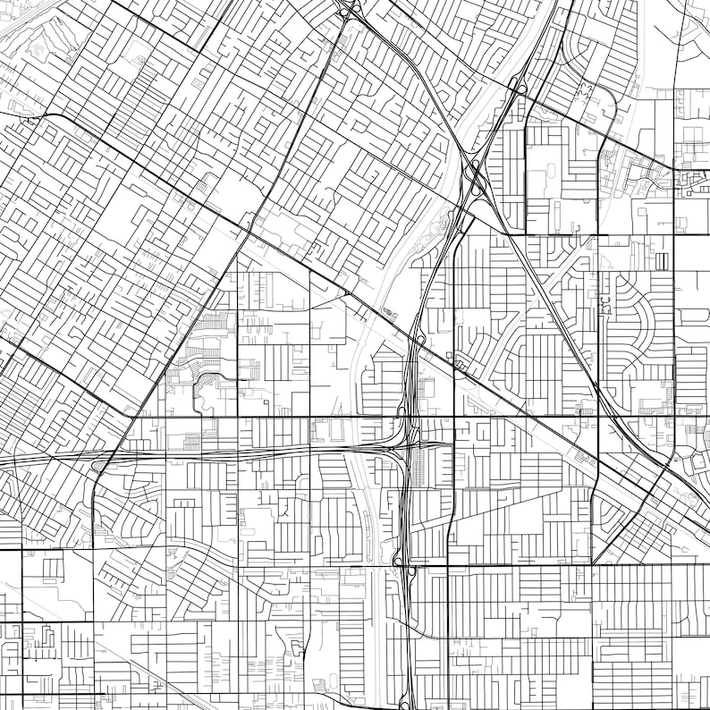 Norwalk Map Print Norwalk Map Poster Wall Art Ca City Map - Etsy