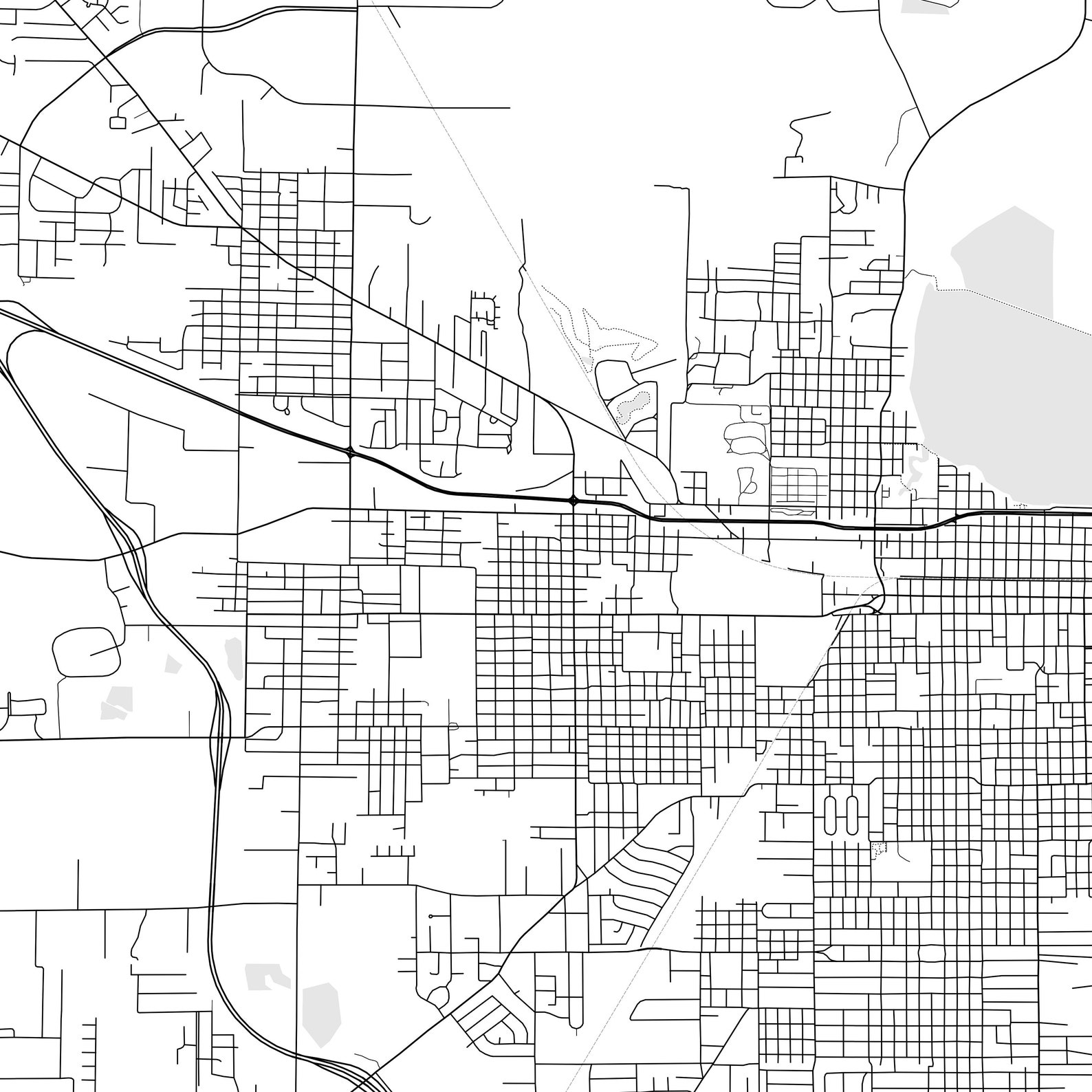 Pine Bluff Map Print, Pine Bluff Map Poster Wall Art, Ar City Map