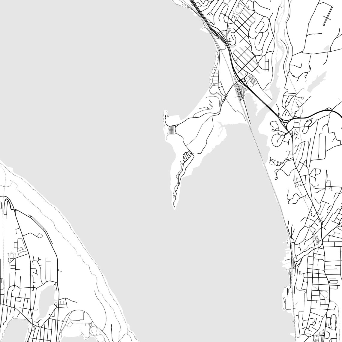 Ossining Map Print, Ossining Map Poster Wall Art, Ny City Map, New York