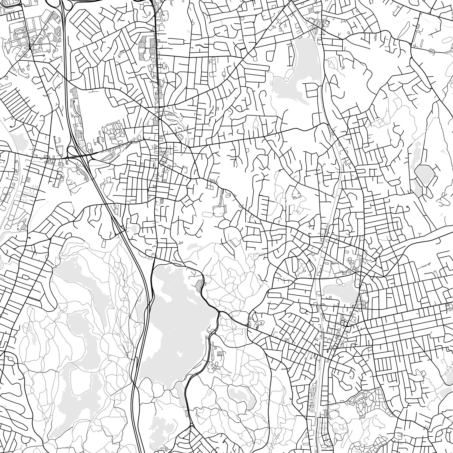 Melrose Map Print Melrose Map Poster Wall Art Ma City Map Etsy