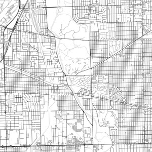 Elmwood Park Map Print, Elmwood Park Map Poster Wall Art, Il City Map