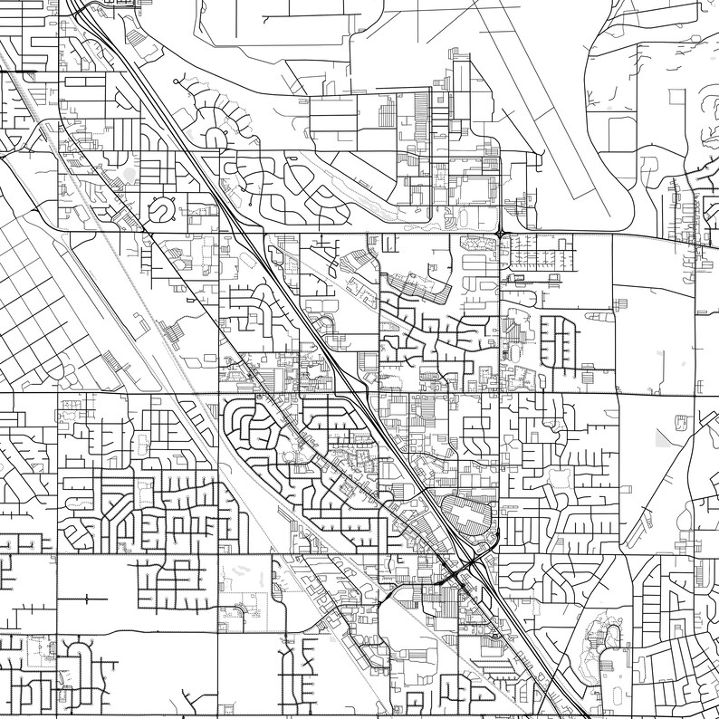 Layton Map Print, Layton Map Poster Wall Art, Ut City Map, Utah Print