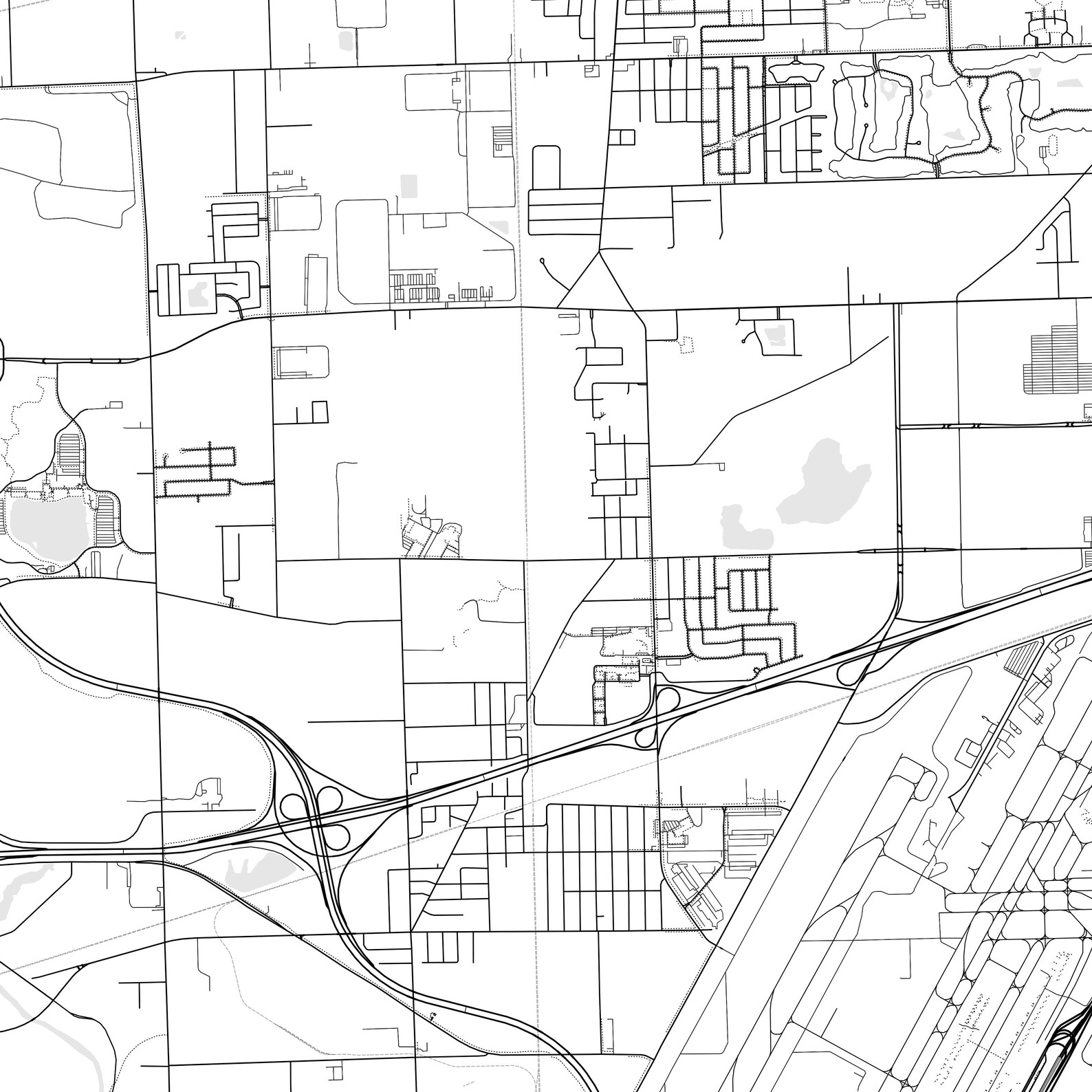 Romulus Map Print, Romulus Map Poster Wall Art, Mi City Map, Michigan