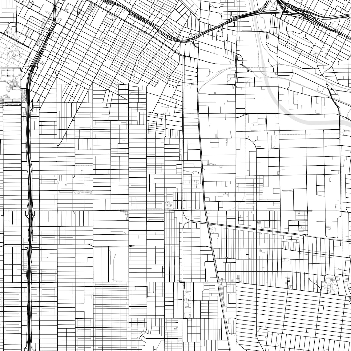Huntington Park Map Print Huntington Park Map Poster Wall Etsy