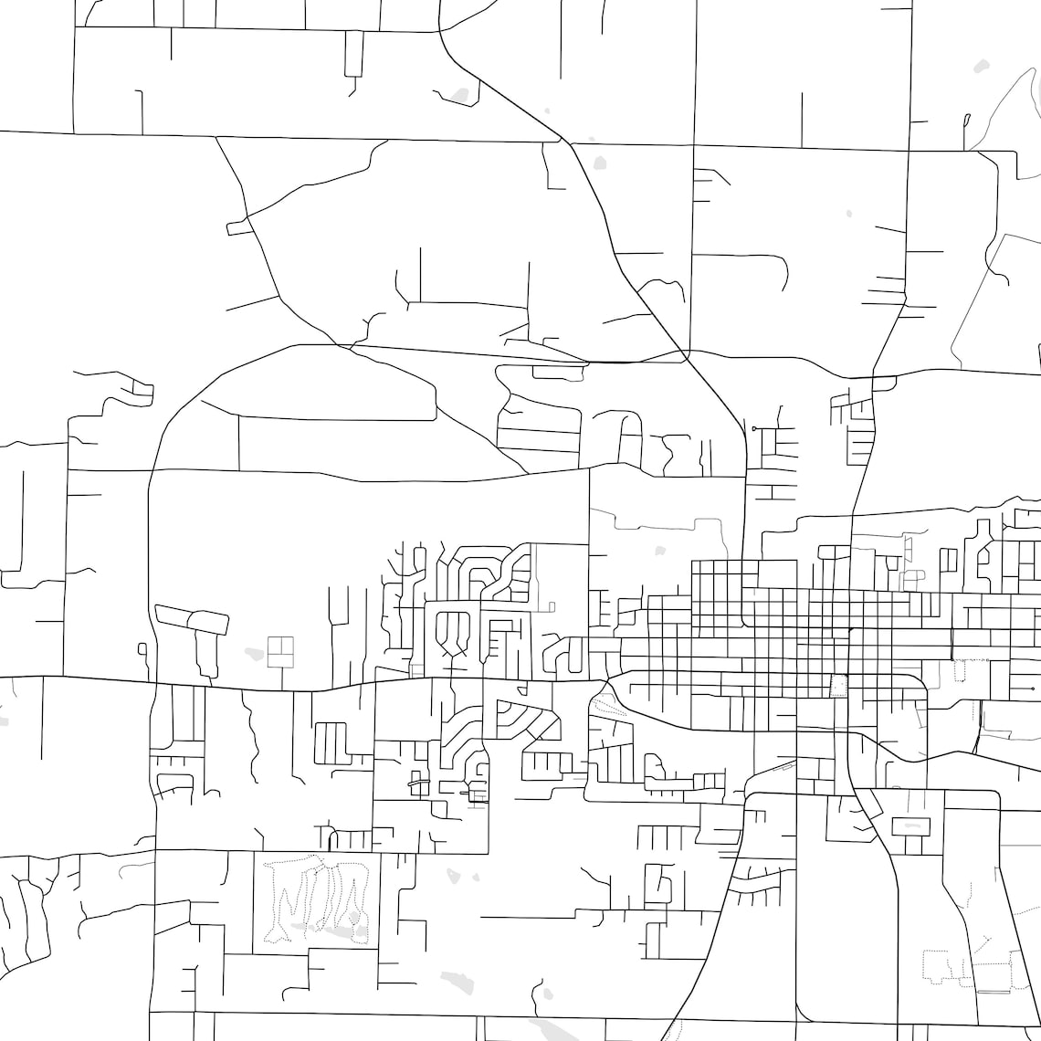 Searcy Map Print, Searcy Map Poster Wall Art, Ar City Map, Arkansas