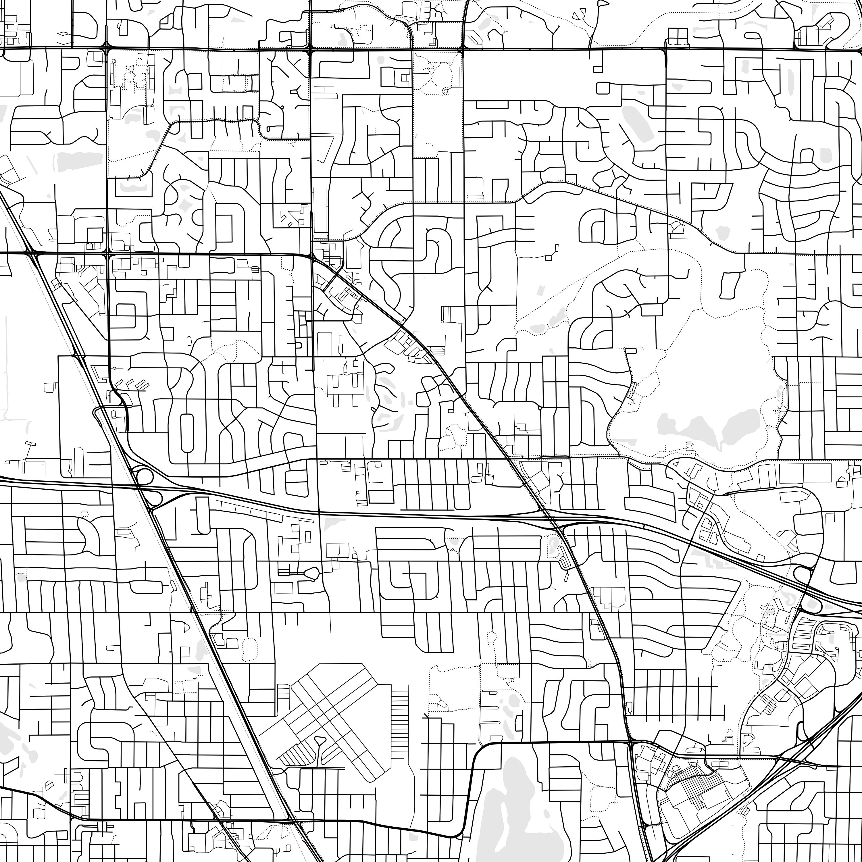 Brooklyn Center Map Print, Brooklyn Center Map Poster Wall Art, Mn City