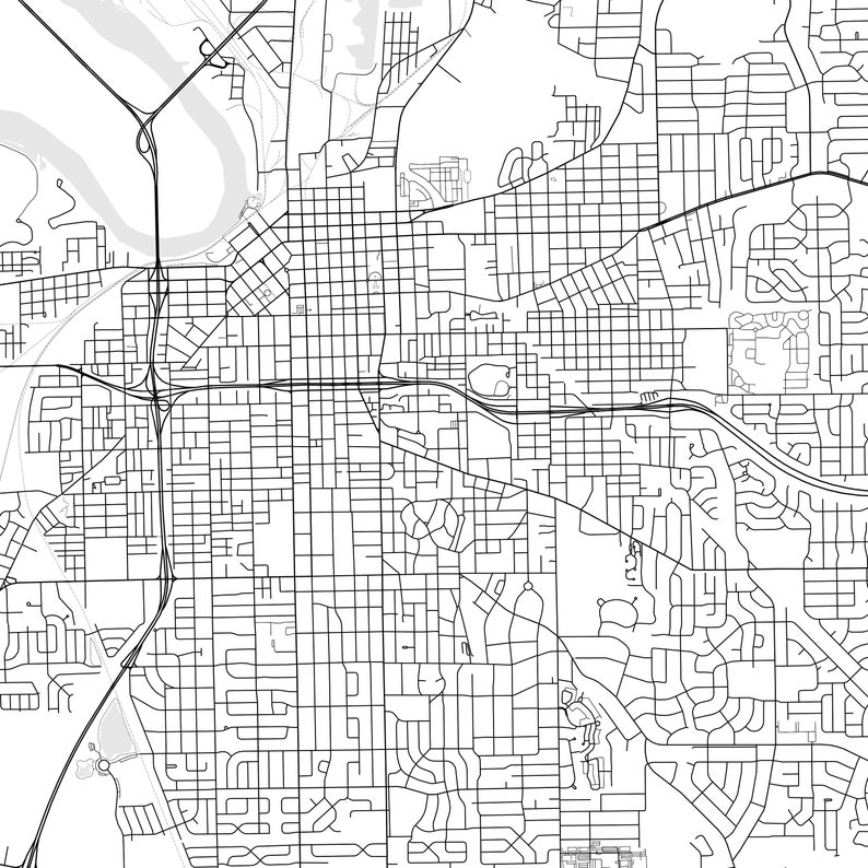 Montgomery Map Print, Montgomery Map Poster Wall Art, Al City Map ...