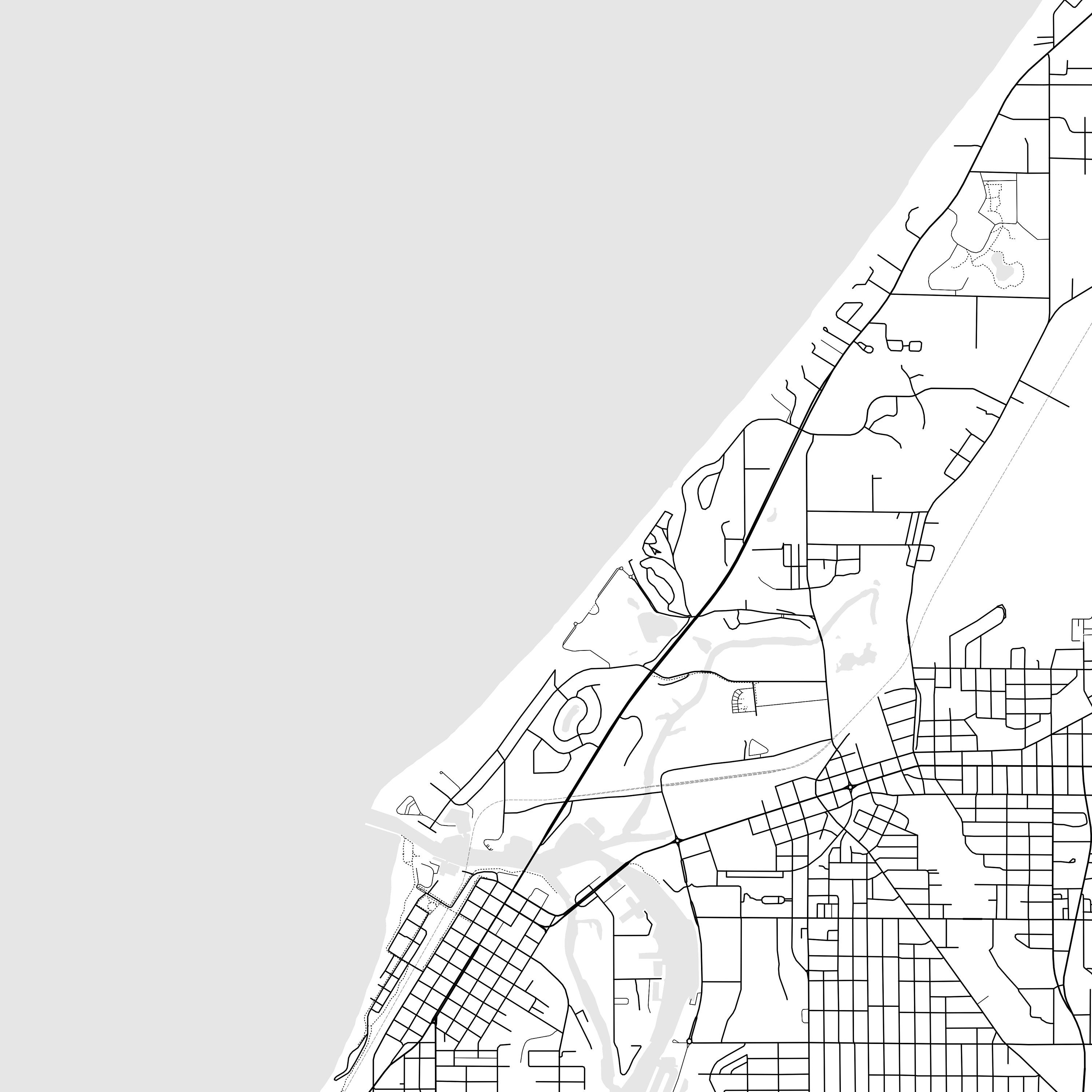 Benton Harbor Map Print, Benton Harbor Map Poster Wall Art, Mi City Map