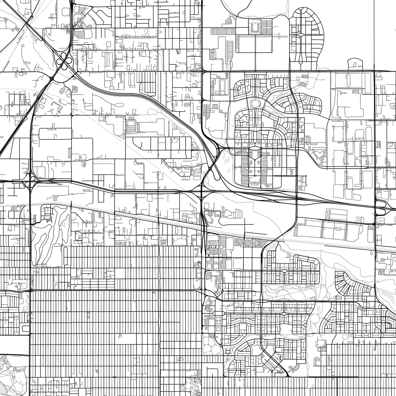 Denver Map Print, Denver Map Poster Wall Art, Co City Map, Colorado ...