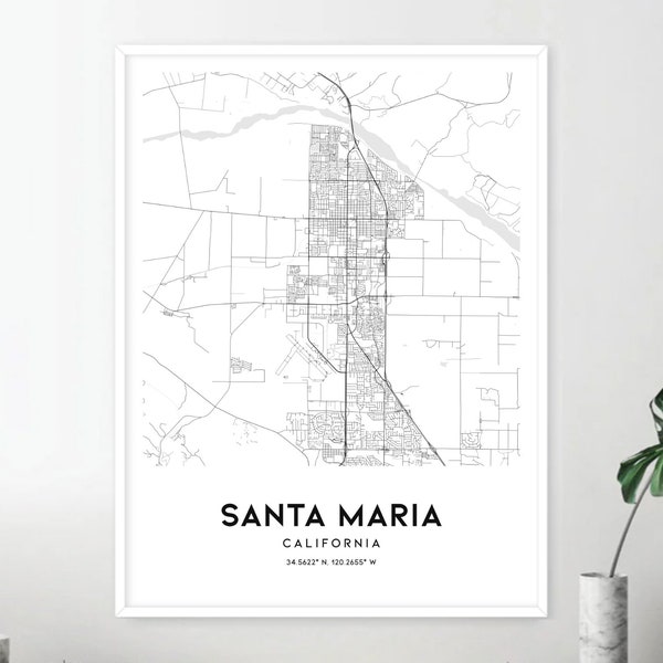 Street Map of Santa Maria Etsy - Il 600x600.1957942197 Rfns