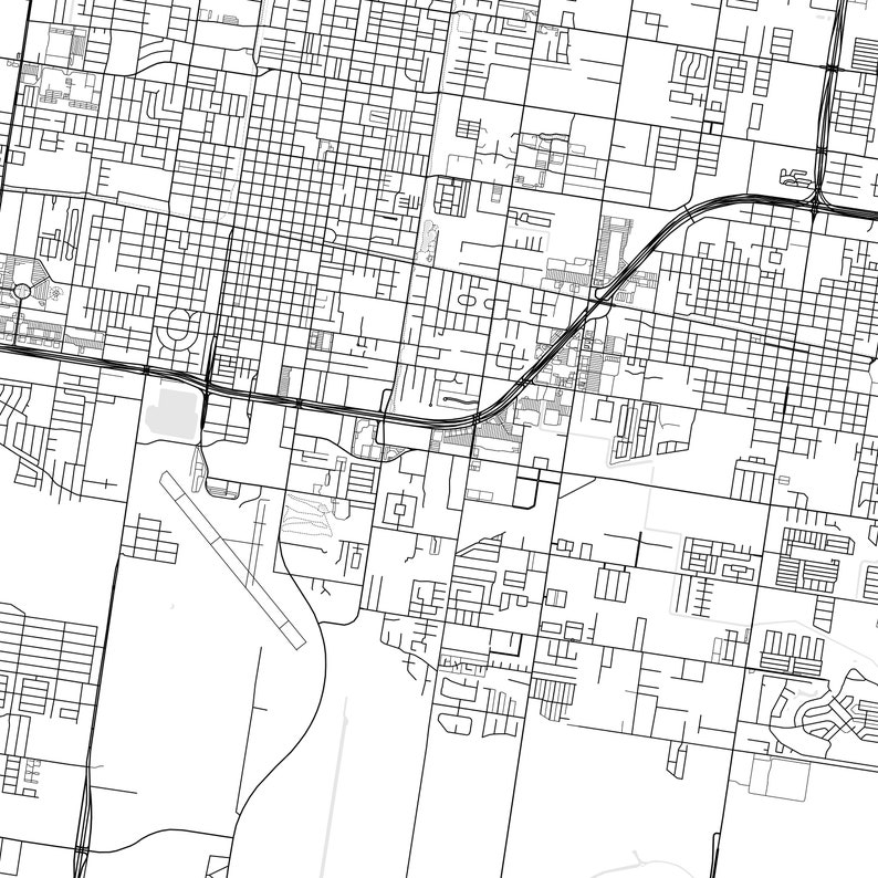 Pharr Map Print, Pharr Map Poster Wall Art, Tx City Map, Texas Print