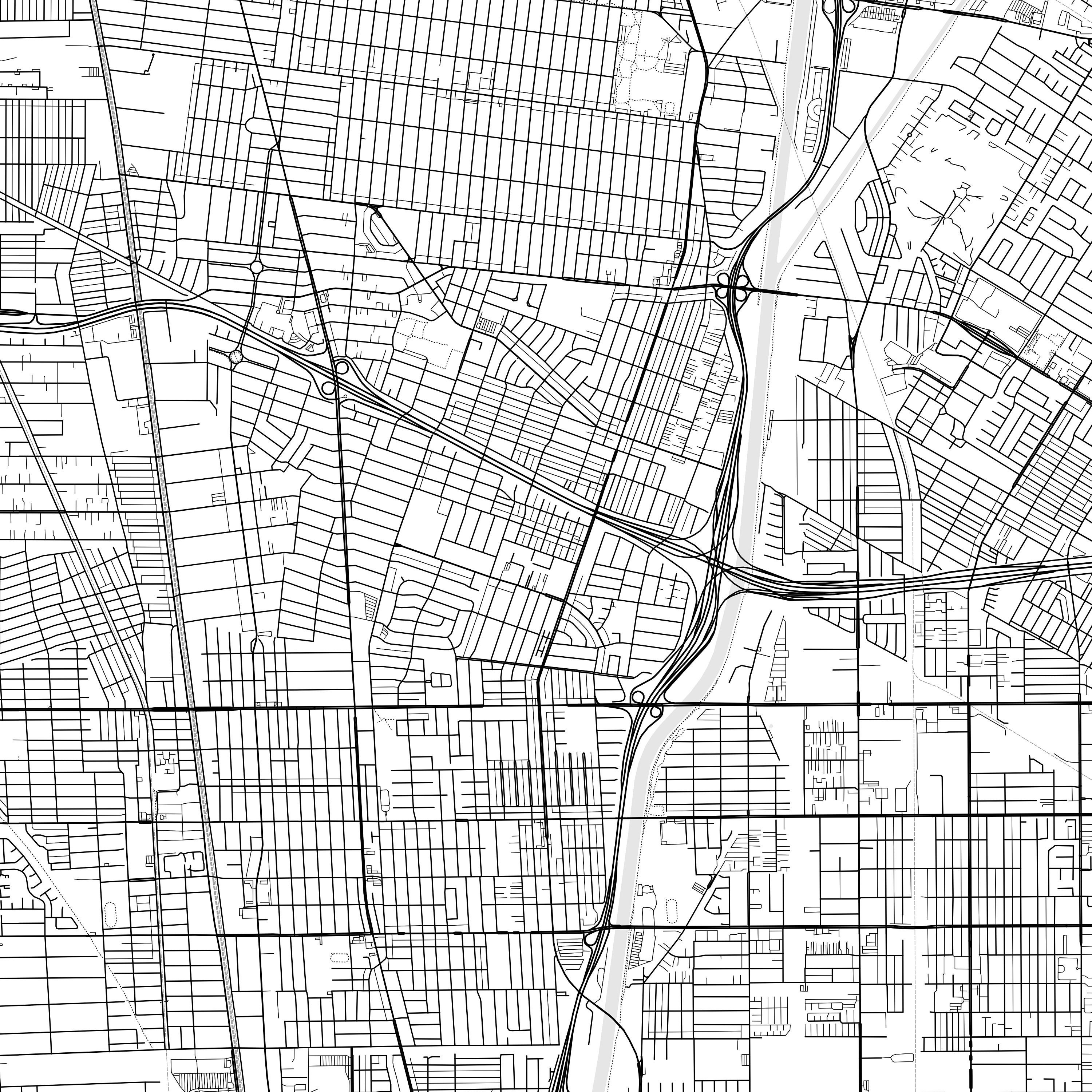 Paramount Map Print, Paramount Map Poster Wall Art, Ca City Map