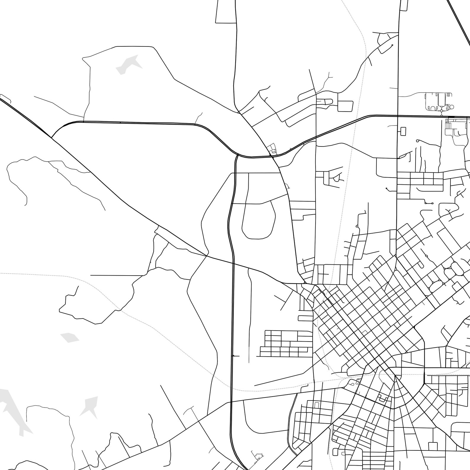 Thomasville Map Print Thomasville Map Poster Wall Art Ga Etsy