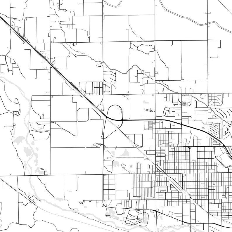 Scottsbluff Map Print, Scottsbluff Map Poster Wall Art, Ne City Map