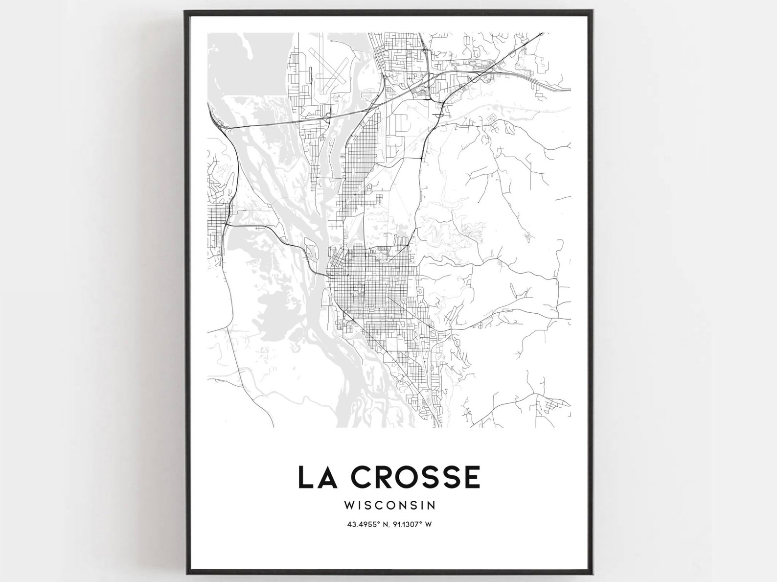 La Crosse Zip Code Map Map