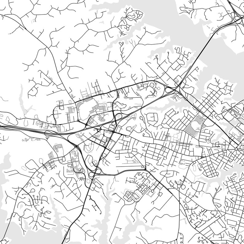 Annapolis Map Print Annapolis Map Poster Wall Art Md City Etsy