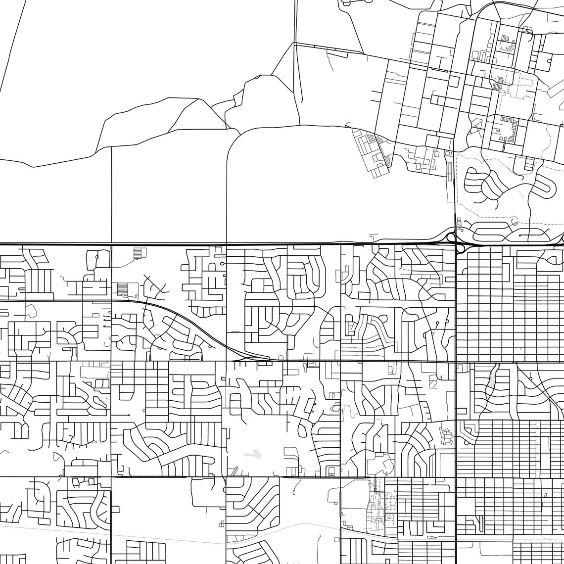 Lawton Map Print, Lawton Map Poster Wall Art, Ok City Map, Oklahoma