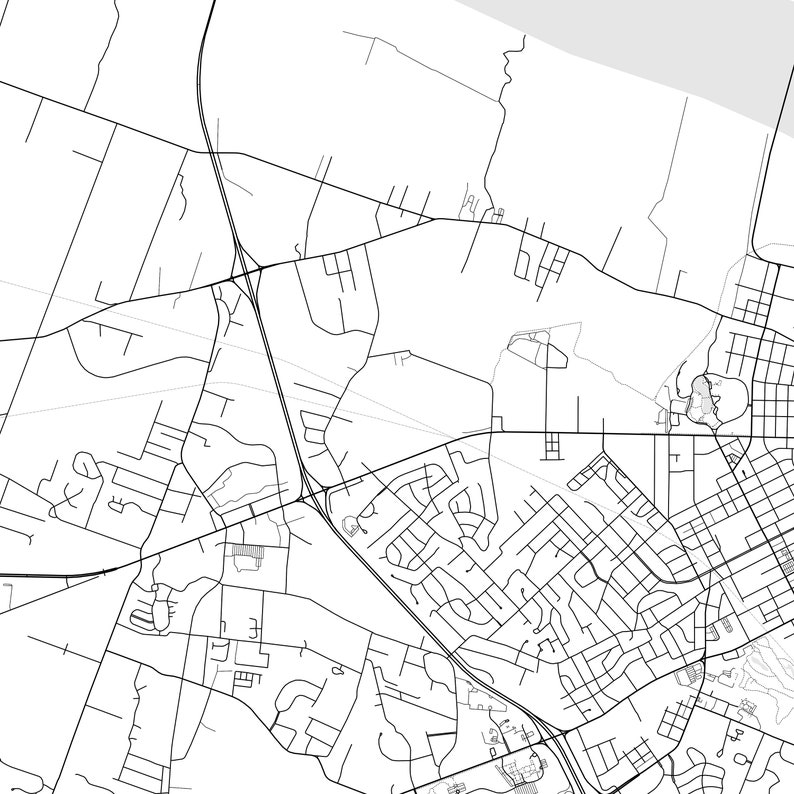 Paducah Map Print, Paducah Map Poster Wall Art, Ky City Map, Kentucky